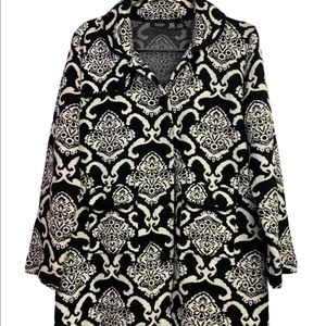 Peck & Peck collection button front sweater XL